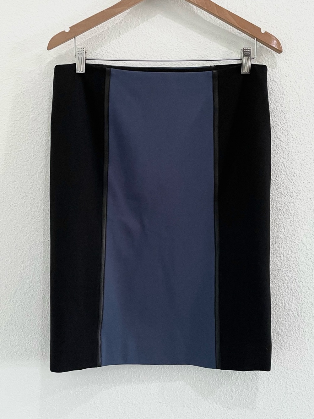 Carlisle Leather Trim Pencil Skirt Feminine Career Office Contemporary